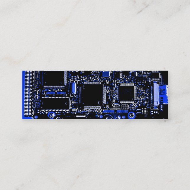 Mini Modèle de carte de visite du bleu 2 de circuit (Devant)