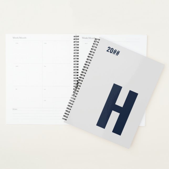 Mini-Monogram Initial Silver Grey Blue 2023 (Devant avec enveloppe)