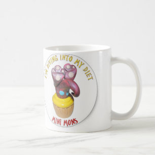 Mini Mons "plongée tasse de café dans régime"