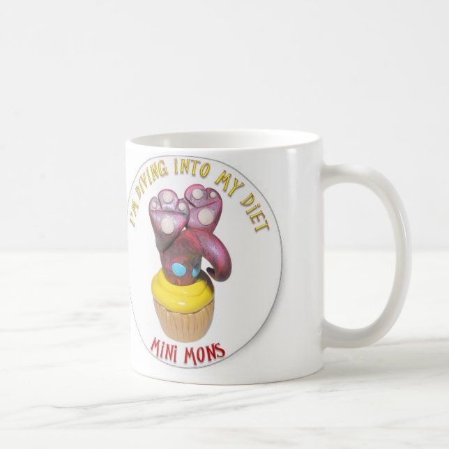 Mini Mons "plongée tasse de café dans régime" (Droite)