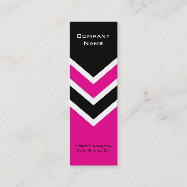 Mini Motif de Chevron de zigzag de carte de visite de (Devant)