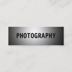 Mini Nettoyer le Carte de visite photographe noir simpl