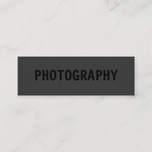 Mini Nettoyer le Carte de visite photographe noir simpl