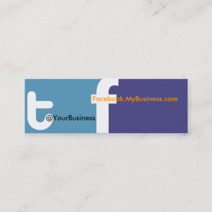 Mini Nous Tweetons le Carte de visite de droite tf 2.0 