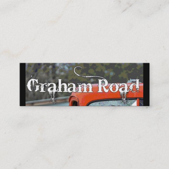Mini Nouveau carte de visite de Graham Rd (Devant)