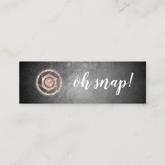 Mini Oh rupture ! Carte de visite de photographe de (Devant)