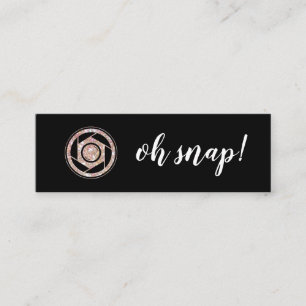 Mini Oh rupture ! Carte de visite de photographe de