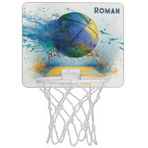 Cerceau de basketball personnalisé avec éclaboussu