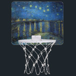 Mini-panier De Basket Vincent van Gogh - Nuit étoilée sur le Rhône<br><div class="desc">Nuit étoilée sur le Rhône / Nuit étoilée sur le Rhône - Vincent van Gogh,  Huile sur toile,  1888,  Arles</div>