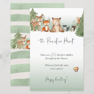 Mini-panneau Baby shower de bois chasse au Pacifiq