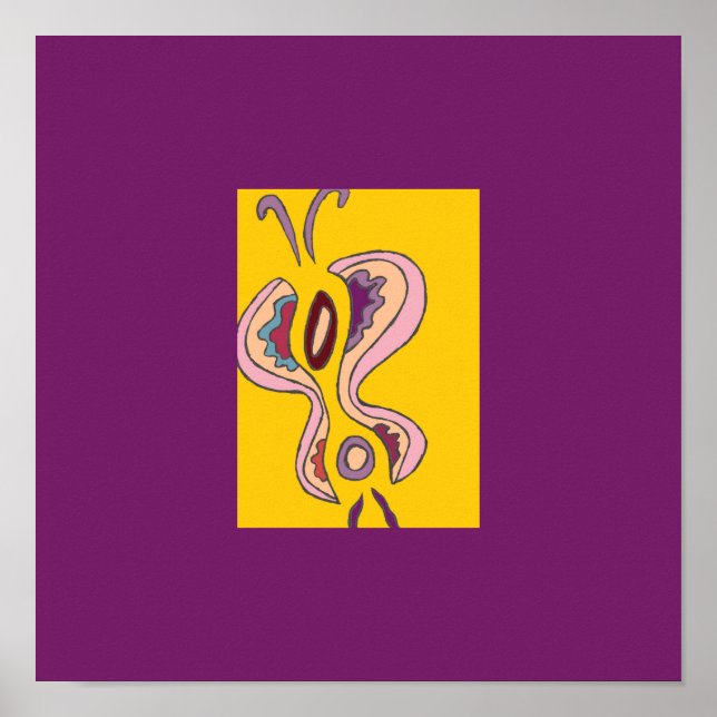 Mini-papillon Filigree Impression 12x12 (Devant)