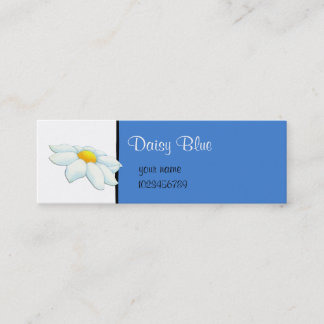 Mini Petit Carte de visite bleu marron