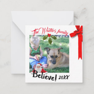 Mini photo de Noël avec cartes Père Noël