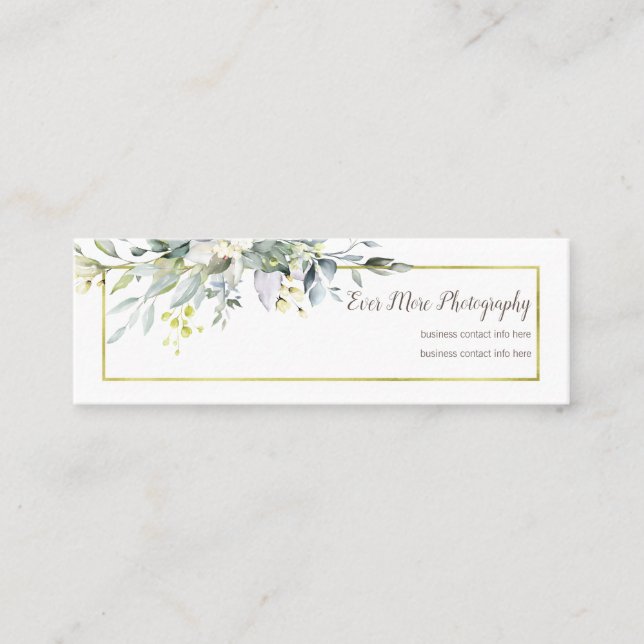Mini Photographie florale du carte de visite | de Boho (Devant)