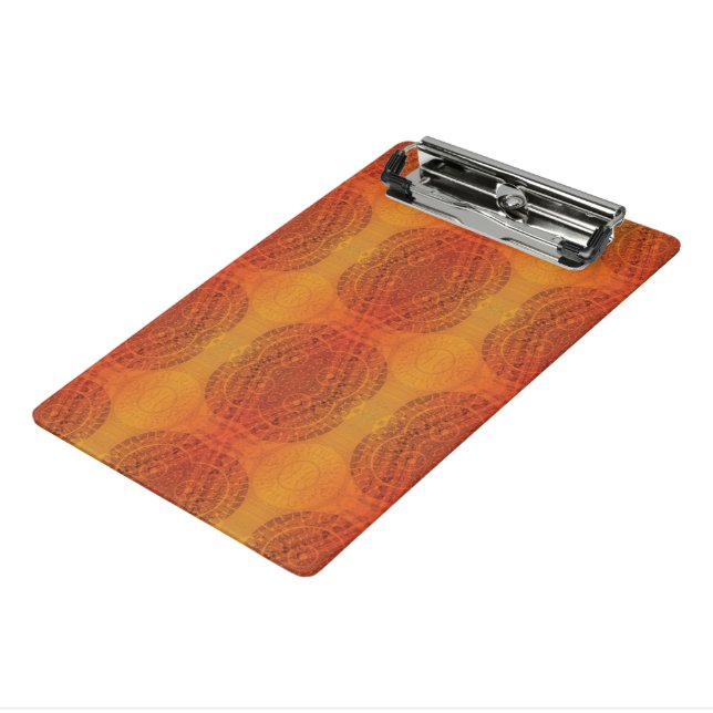 Mini Porte-bloc Acceptation | Médaillons de saumons rouges orange  (Angle3)