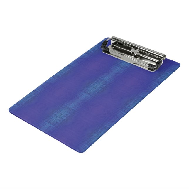 Mini Porte-bloc Acceptation | Motif de Blue Indigo Violet Shibori (Angle3)