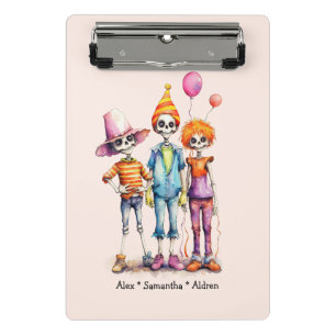 Mini Porte-bloc Adorable Pastel Zombie Trio - Jolie Halloween (3)