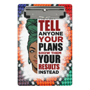 Mini Porte-bloc African American Black Queen Melanin Sista Shopp