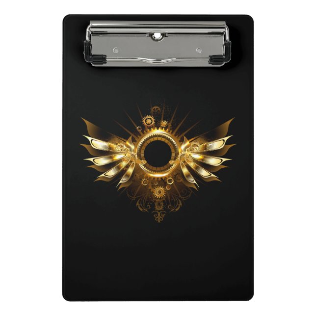 Mini Porte-bloc Ailes steampunk (Devant)
