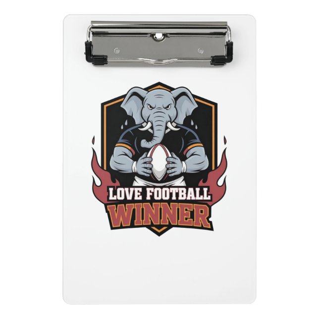 Mini Porte-bloc aime le football  (Devant)