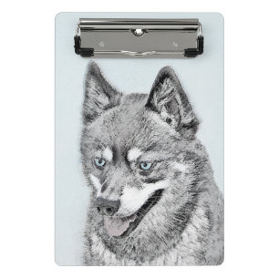 Mini Porte-bloc Alaskan Klee Kai Peinture - Cute Original Chien Ar