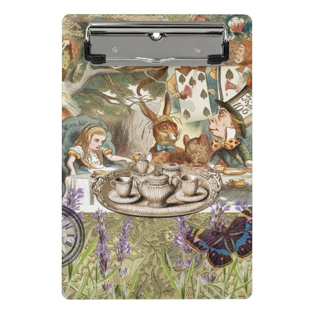 Mini Porte-bloc Alice Adventures in Wonderland Mad Tea Party (Devant)