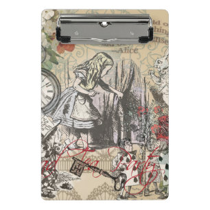 Mini Porte-bloc Alice Aventures au Pays des Merveilles Rideau Clas