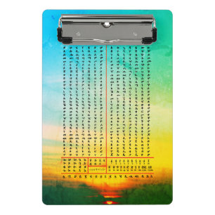 Mini Porte-bloc Alphabet amharique Langue éthiopienne