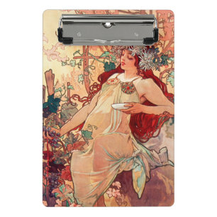 Mini Porte-bloc Alphonse Mucha, Les Saisons, Automne (1896) 
