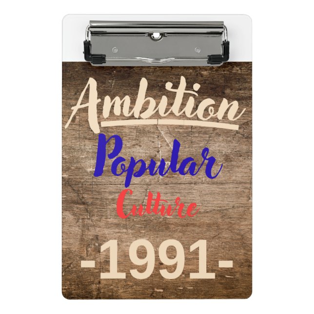 Mini Porte-bloc Ambition : Culture Populaire (Devant)