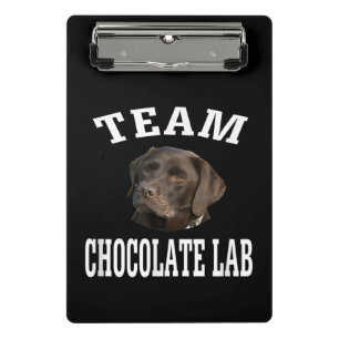 Mini Porte-bloc Amoureux des chiens Team Chocolat Labrador Retri