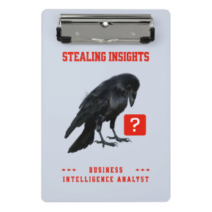 Mini Porte-bloc Analyste en intelligence d'affaires Crow