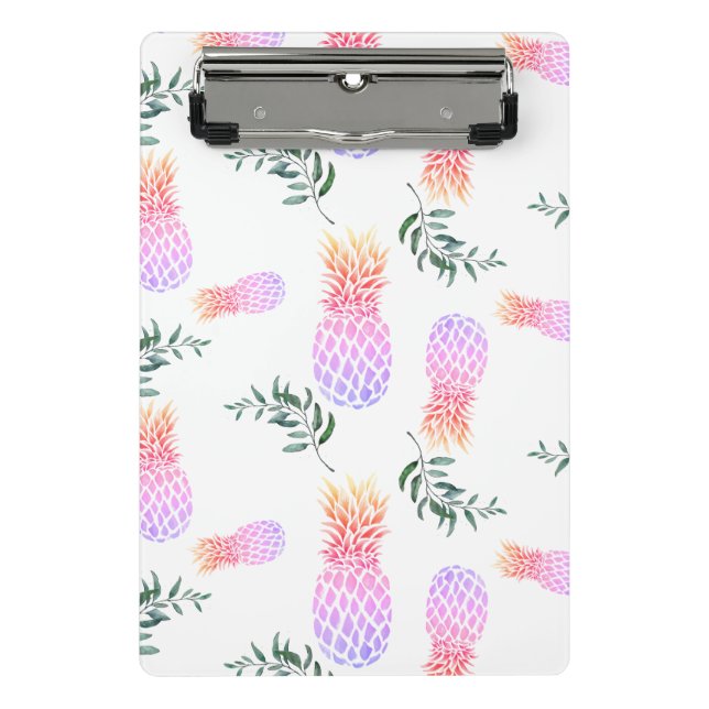 MINI PORTE-BLOC ANANAS ROSE ET ORANGE (Devant)