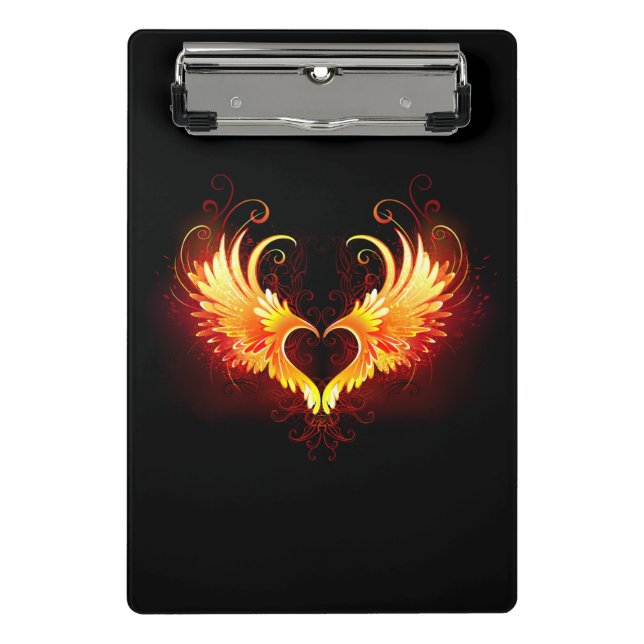 Mini Porte-bloc Angel Fire Heart with Wings (Devant)