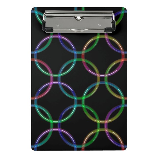 Mini Porte-bloc Anneaux d'interconnexion 3D Rainbow + vos idées (Devant)