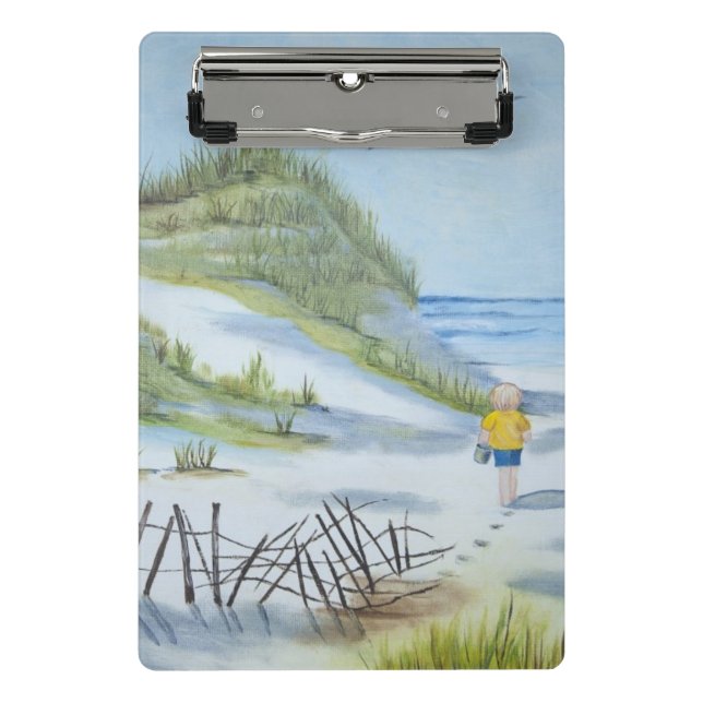 Mini Porte-bloc Aquarelle de plage (Devant)