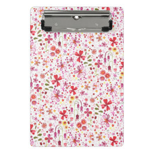 Mini Porte-bloc Aquarelle Fleur Sauvage Ditsy