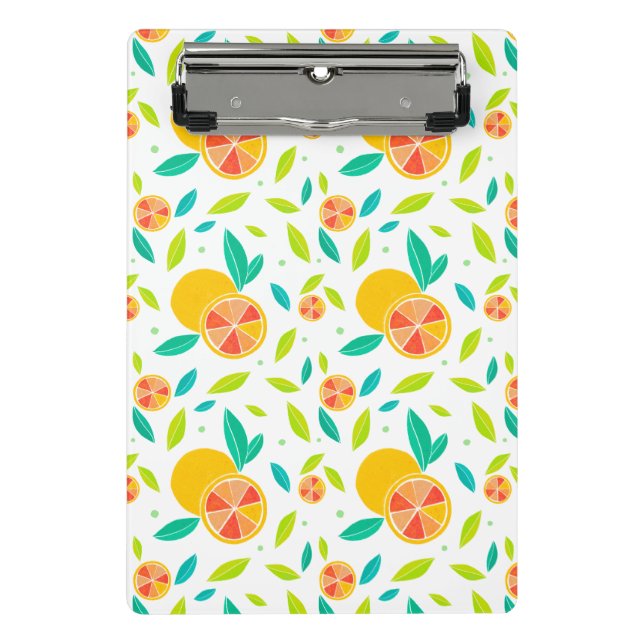 Mini Porte-bloc Aquarelle Motif Oranges sucrées (Devant)