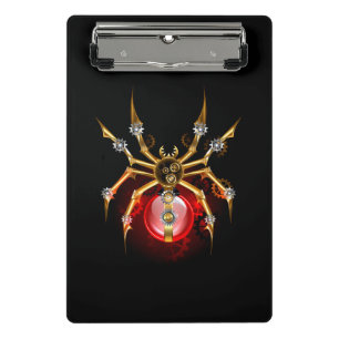 Mini Porte-bloc Araignée en vapeur noire