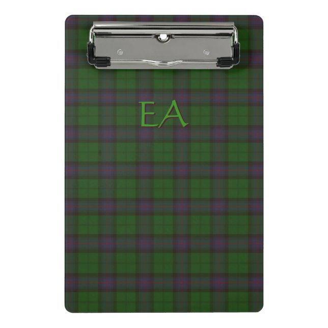 Mini Porte-bloc Armstrong Official Clan Tartan avec vos initiales (Devant)