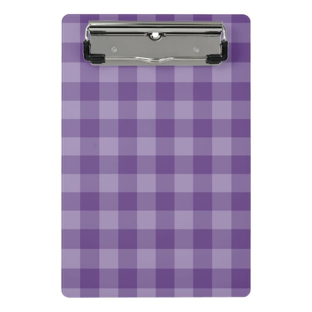 Mini Porte-bloc Arrière - plan checkered violet (Devant)