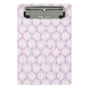 Mini Porte-bloc Arrière - plan pourpre de motif de rayures d'ogee