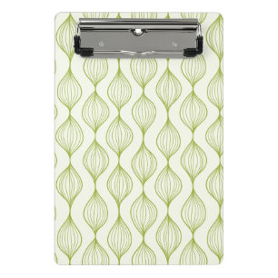 Mini Porte-bloc Arrière - plan vertical vert de motif d'ogee