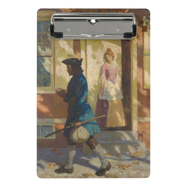 Mini Porte-bloc Arrivée de Franklin à Philadelphie par N. C. Wyeth (Devant)