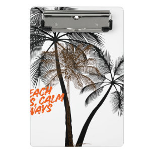 Mini Porte-bloc Art de motivation de palmier – Entièrement personn