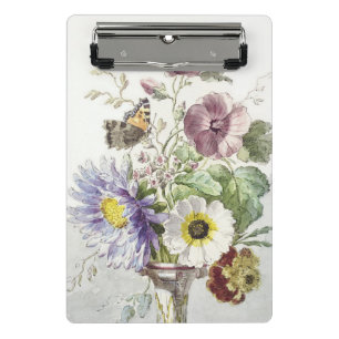 Mini Porte-bloc Art floral papillon vintage de William van Leen