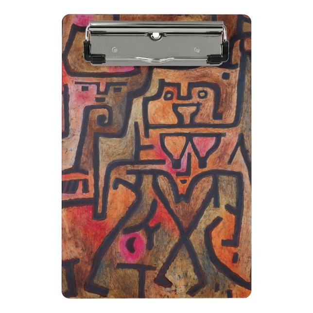Mini Porte-bloc Art Moderne Expressionniste Abstrait de Forêt de K (Devant)