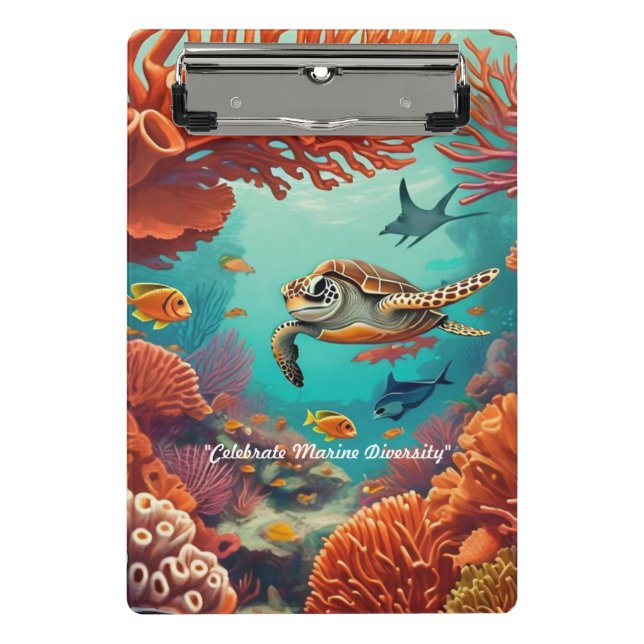 Mini Porte-bloc "Artiste sous-marine" (Devant)