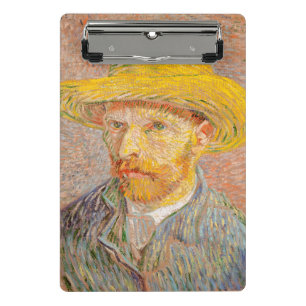 Mini Porte-bloc Autoportrait de Vincent Van Gogh avec chapeau de p