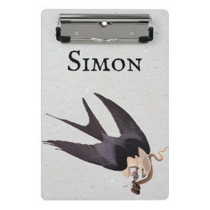 Mini Porte-bloc Avaler Queue Hawk avec Serpent Vintage Audubon